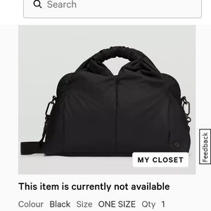 Lululemon Gathered Handle Gym Bag 14L